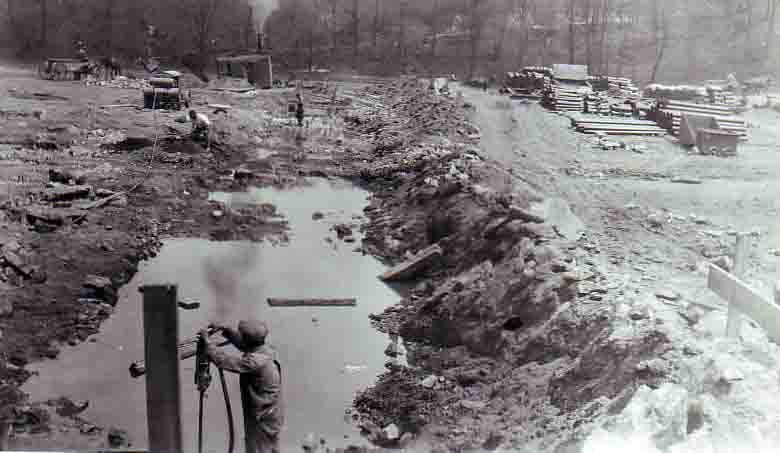 1924 Filter south wall trench looking east